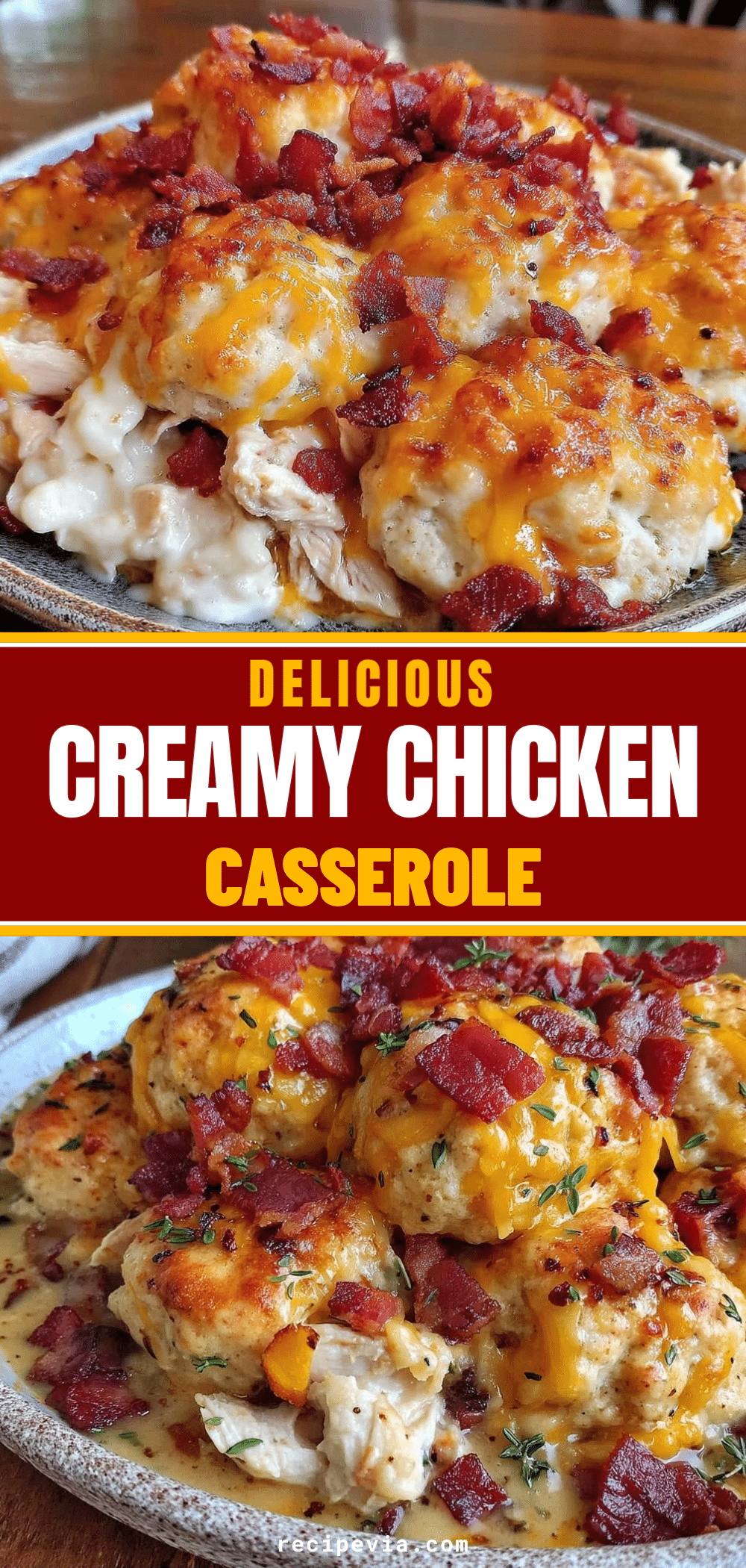 cheesy chicken casserole recipe