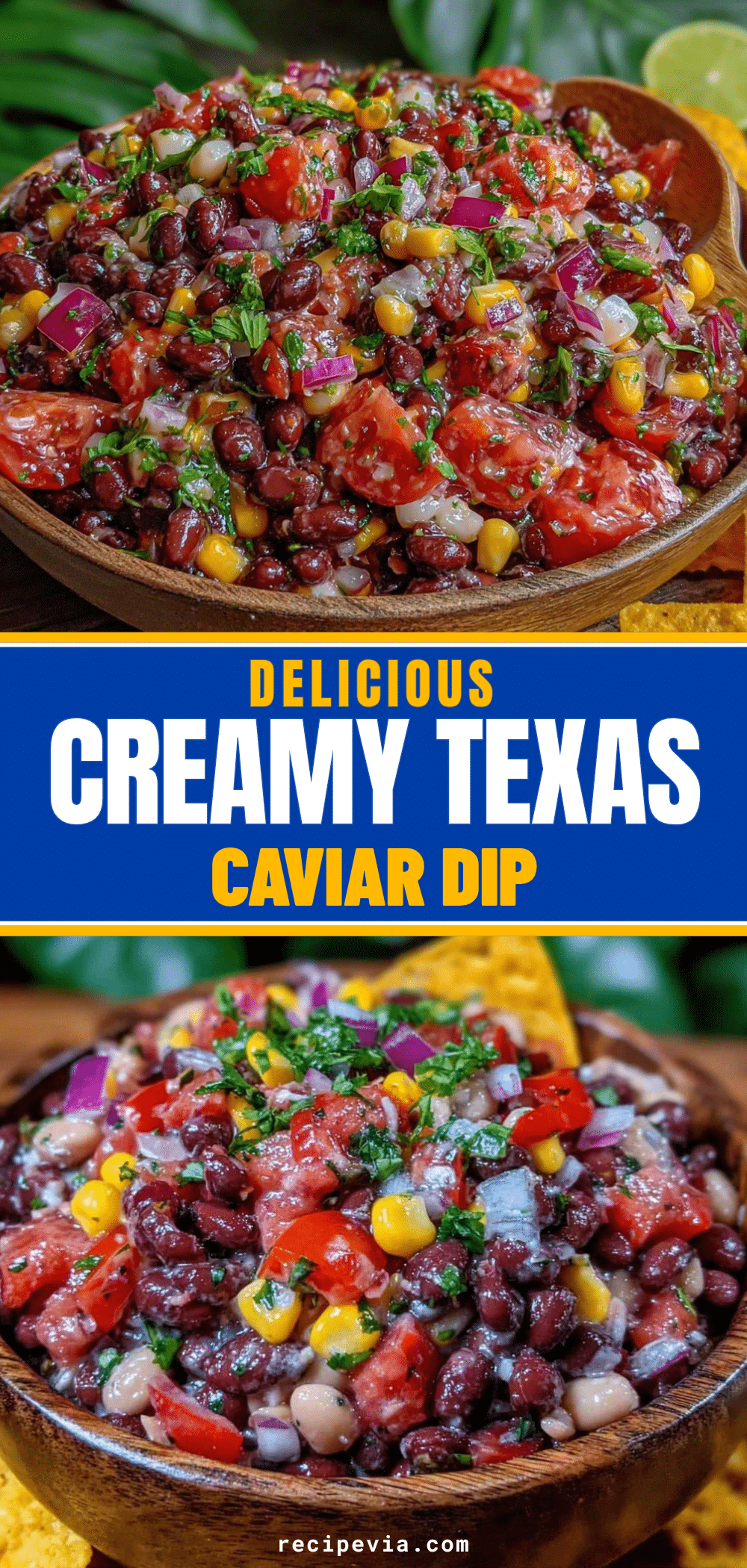 Cheesy Texas Caviar Dip recipe