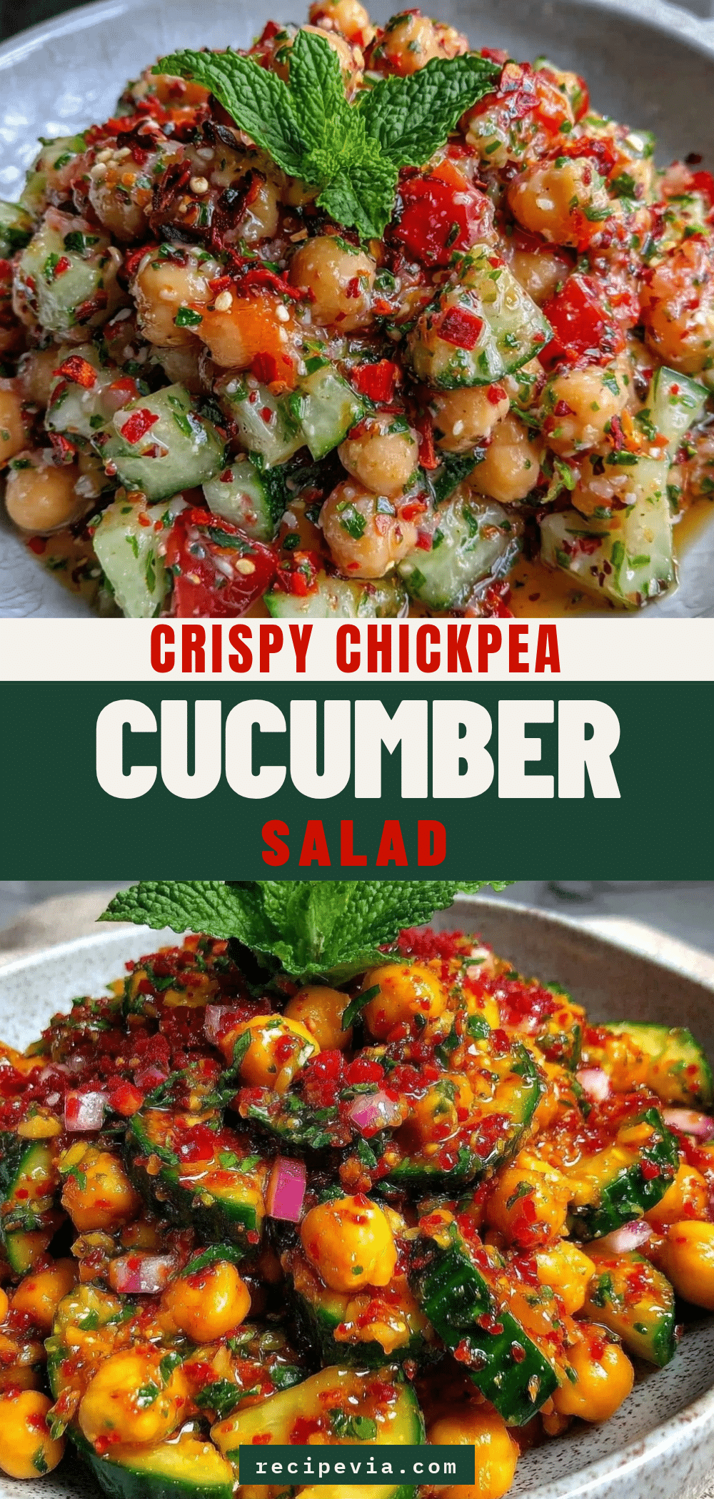 Classic Chickpea Cucumber Salad recipe