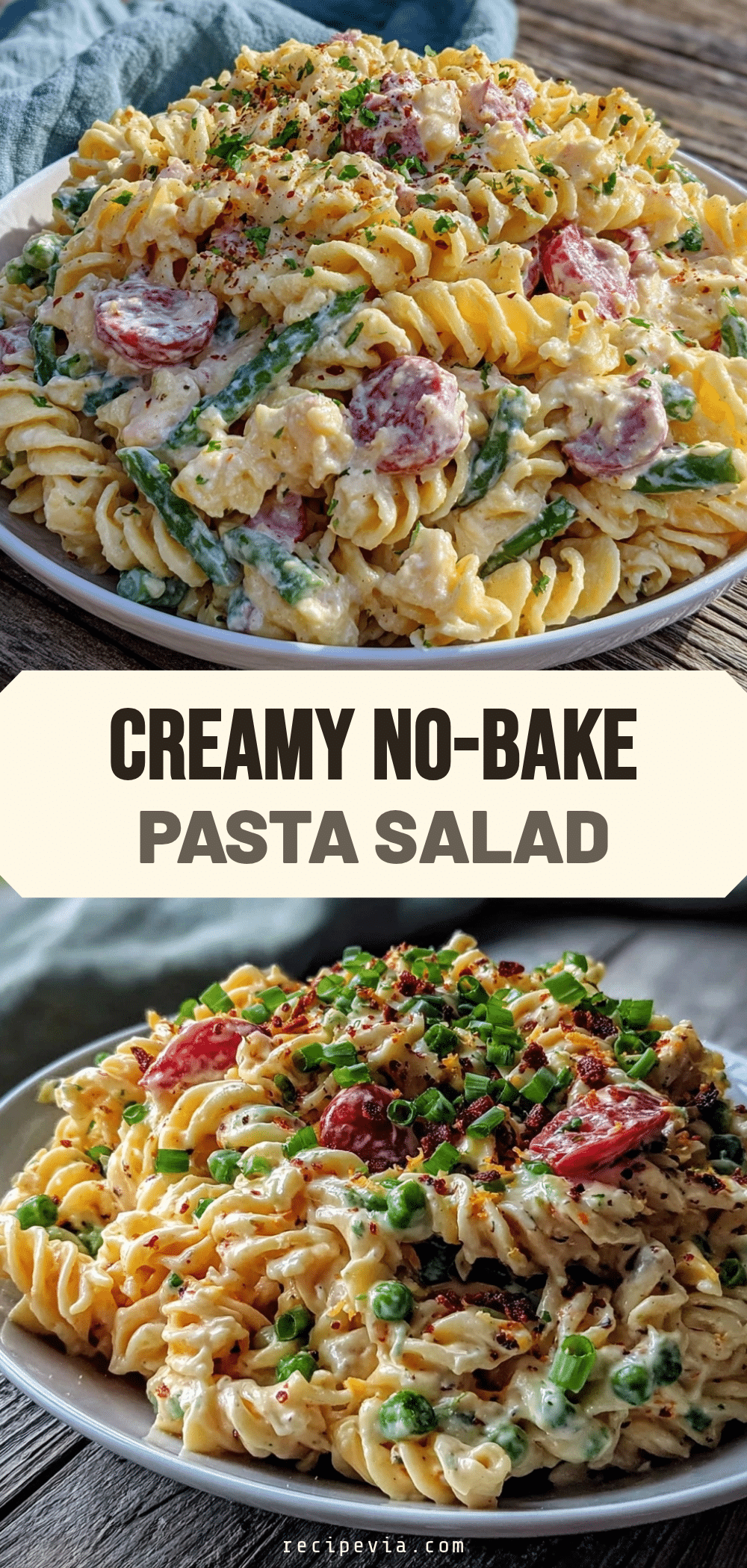 creamy pasta salad with peas recipe