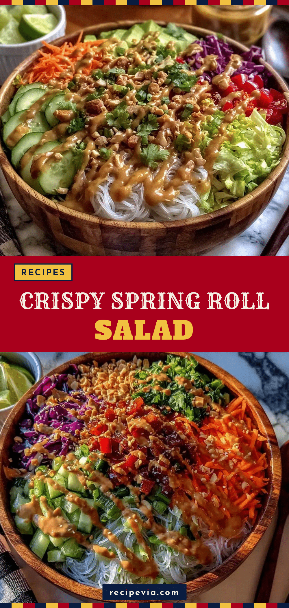 crispy spring roll salad recipe