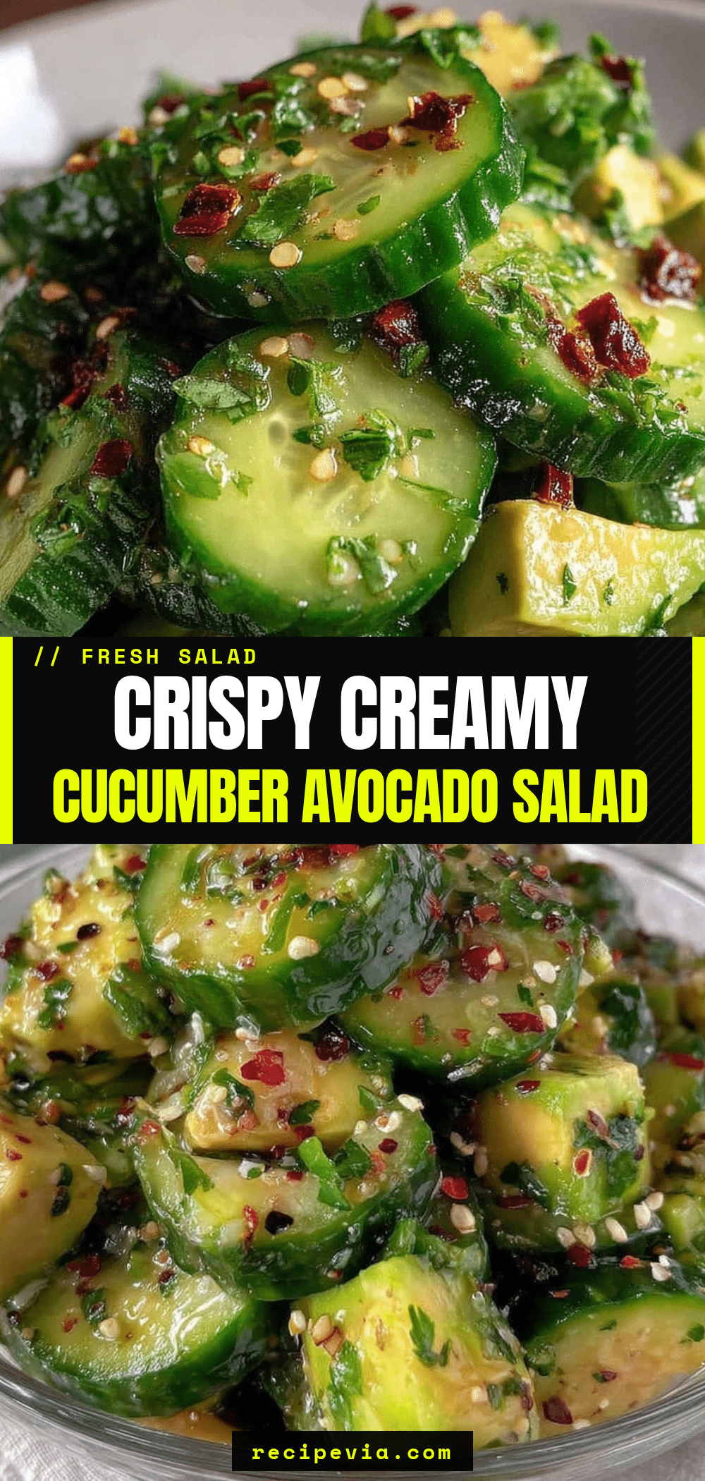 cucumber avocado salad recipe