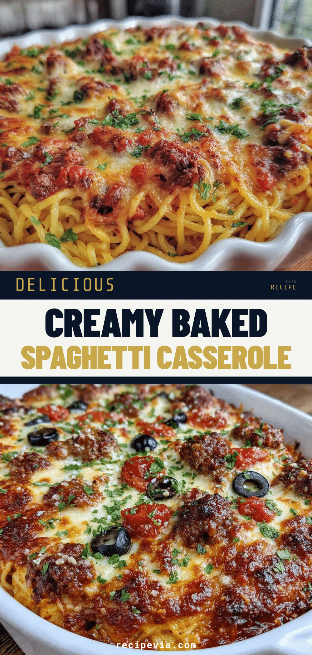 Easy Baked Spaghetti Casserole recipe