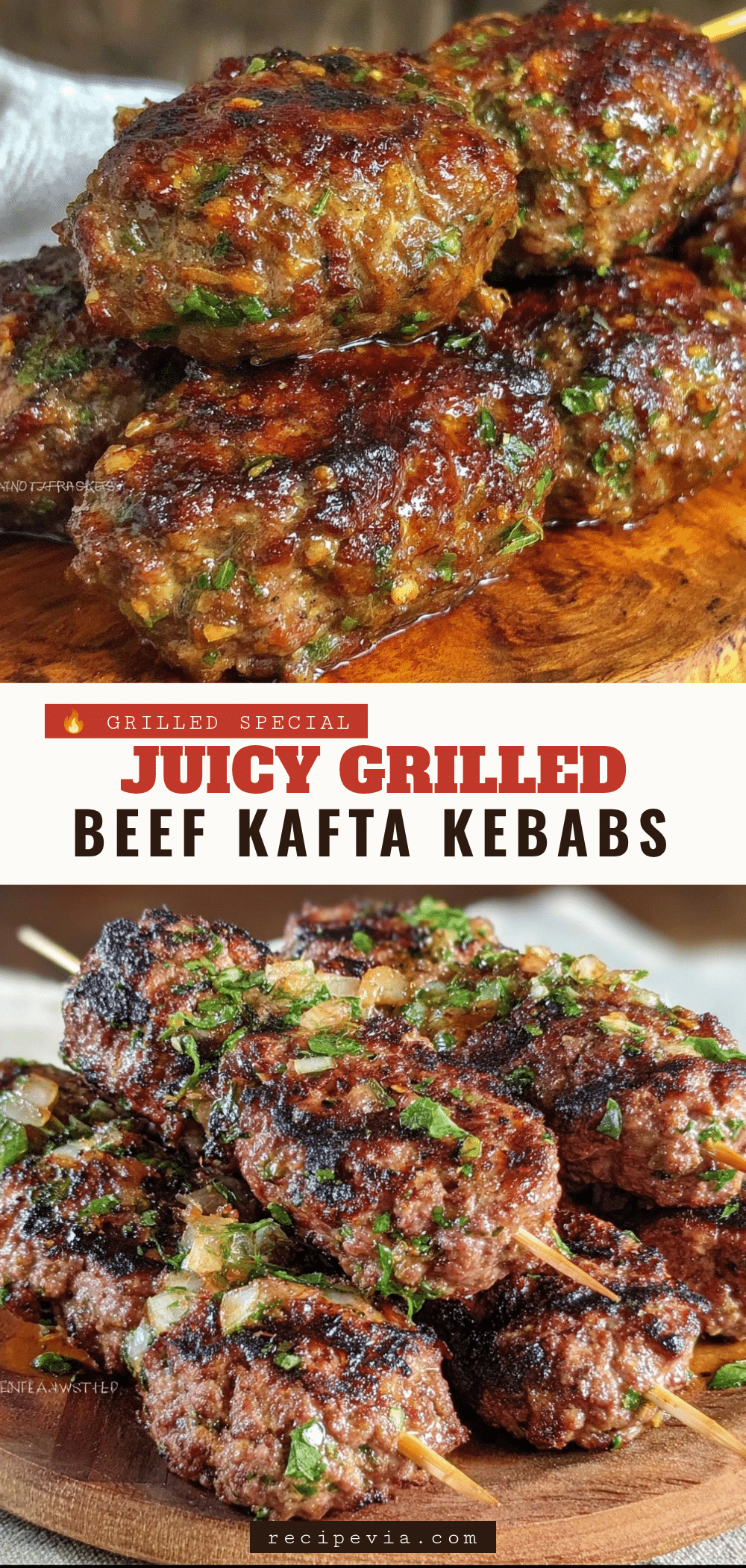 grilled beef kafta kebabs recipe