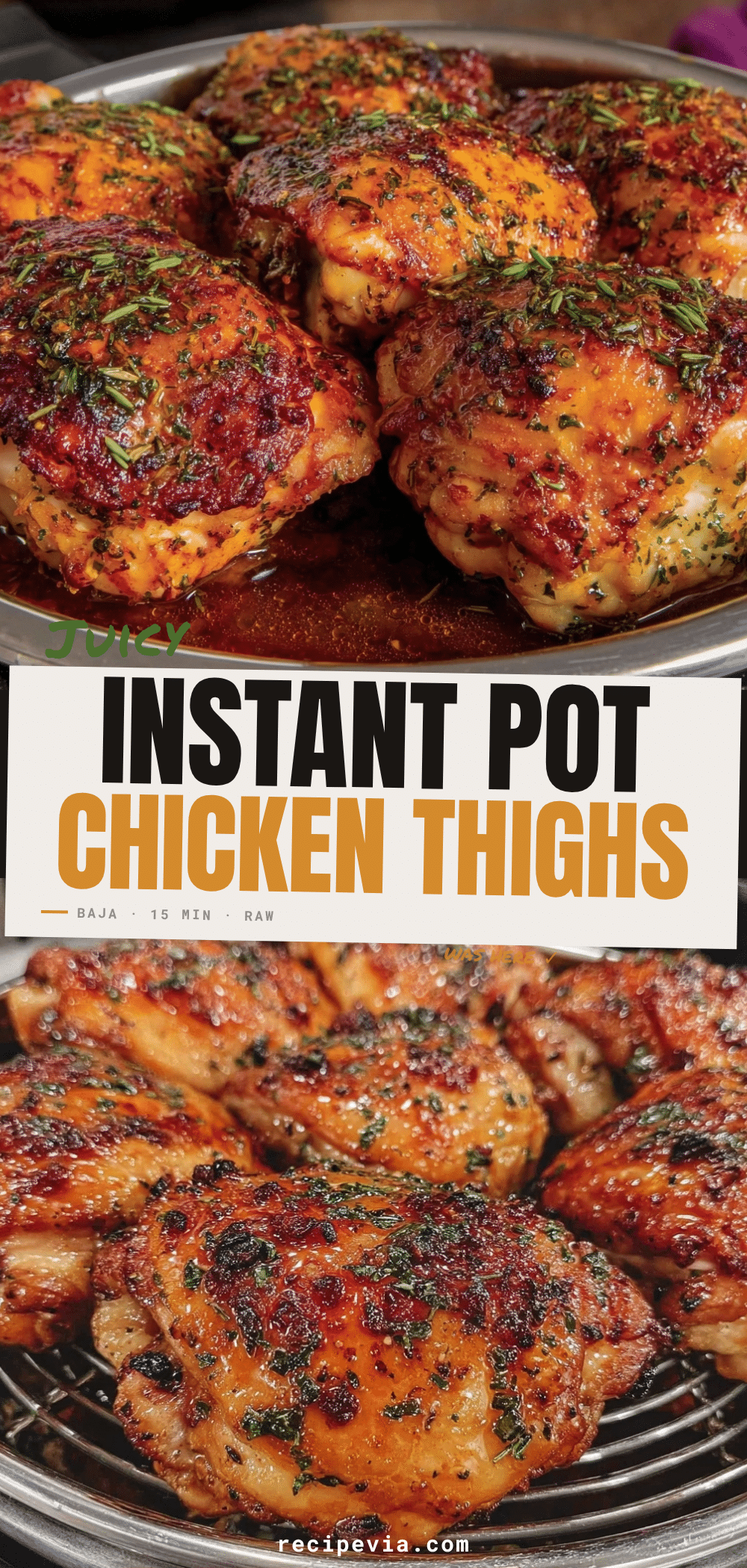Instant Pot Chicken Thighs recipe