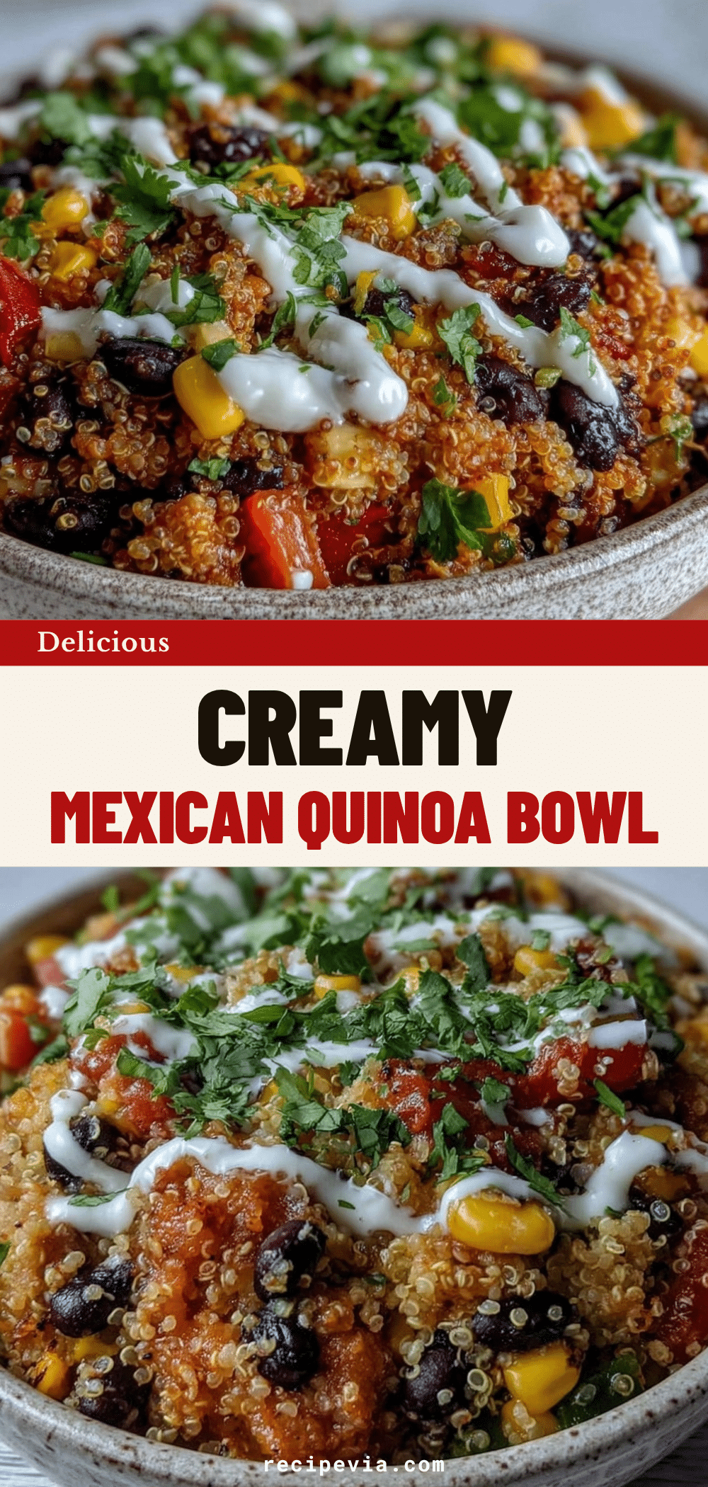 Mexican Quinoa Bowl Meal Prep recipe