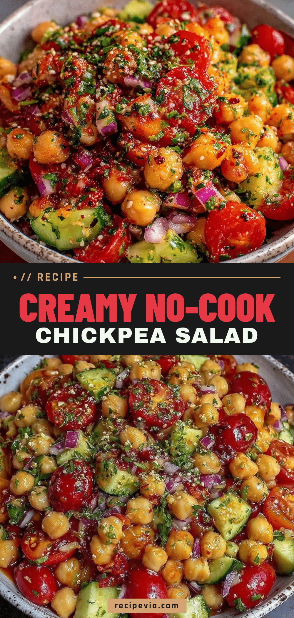 no-cook chickpea salad recipe
