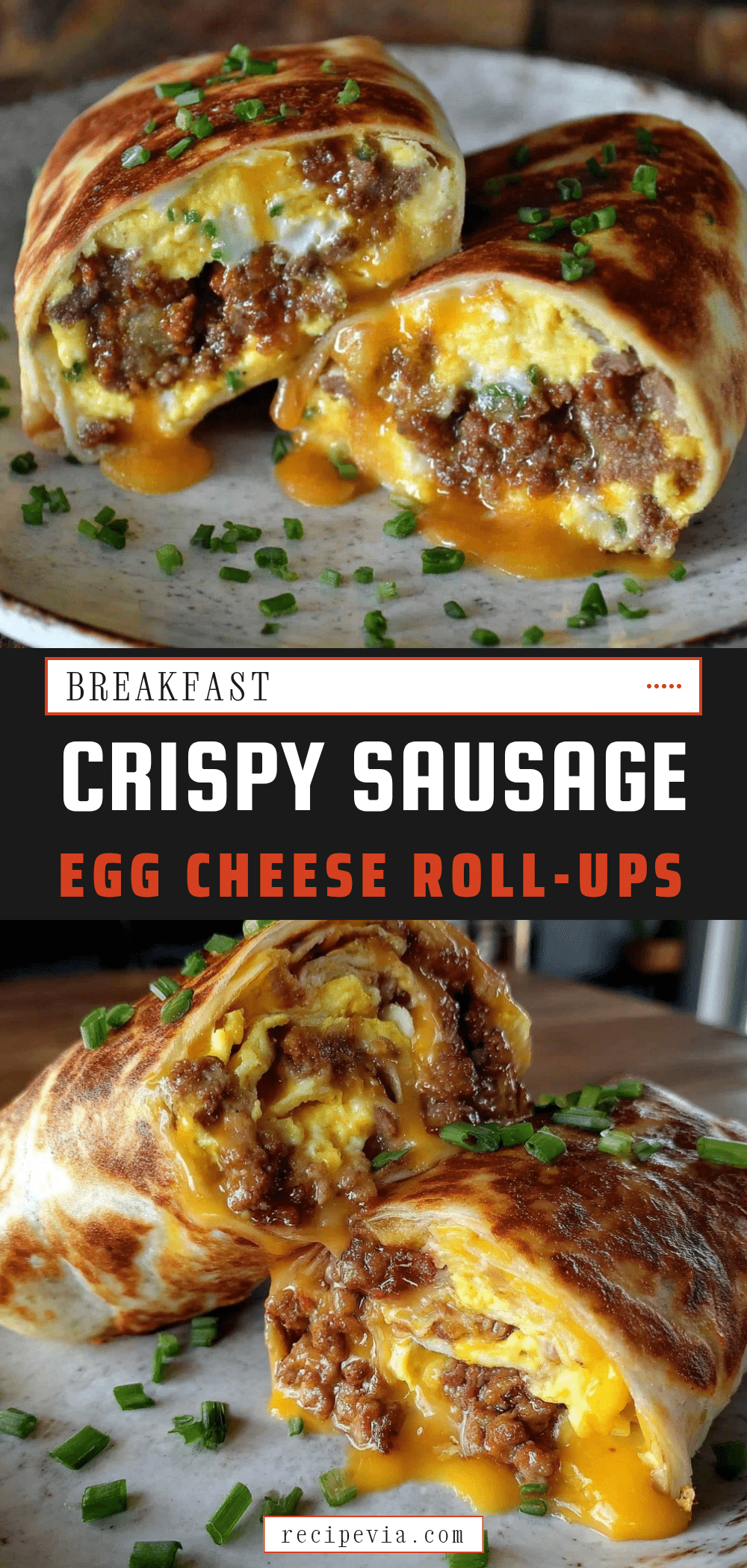 sausage egg cheese breakfast roll-ups recipe