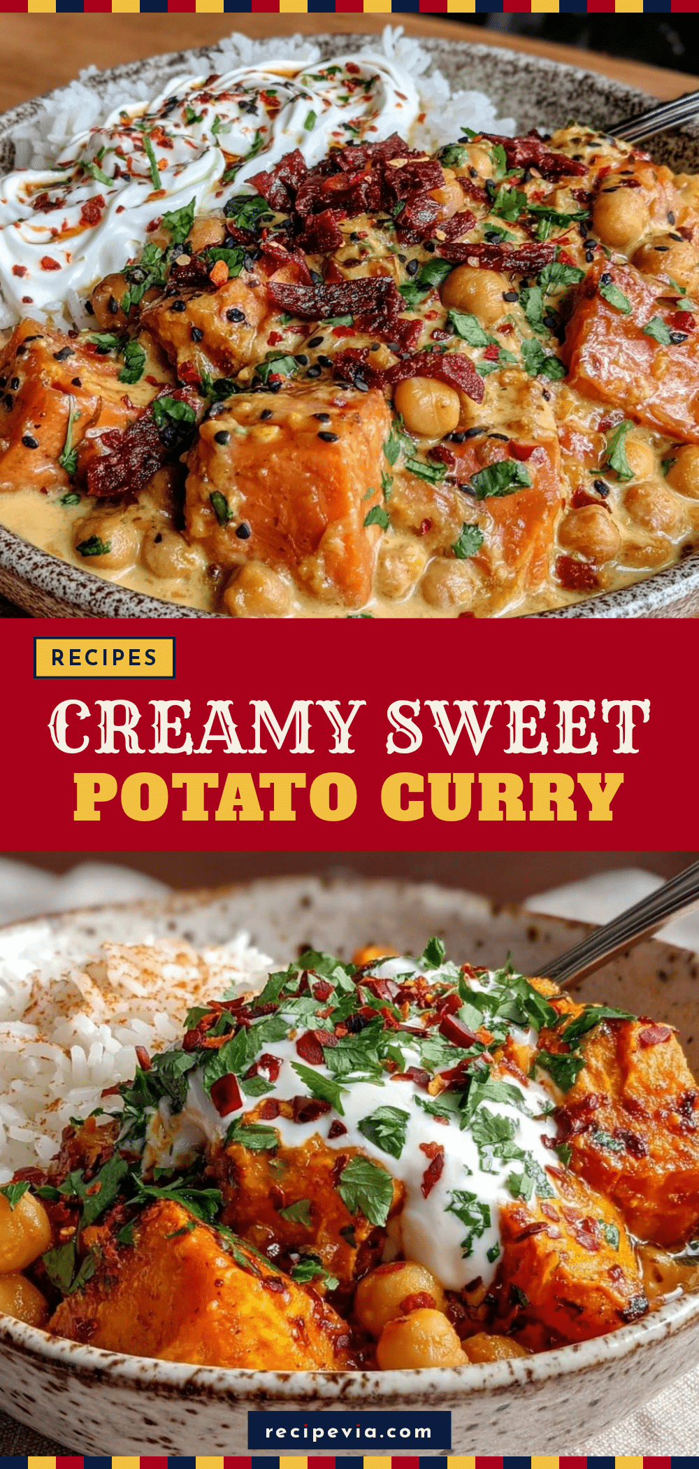 sweet potato chickpea curry recipe