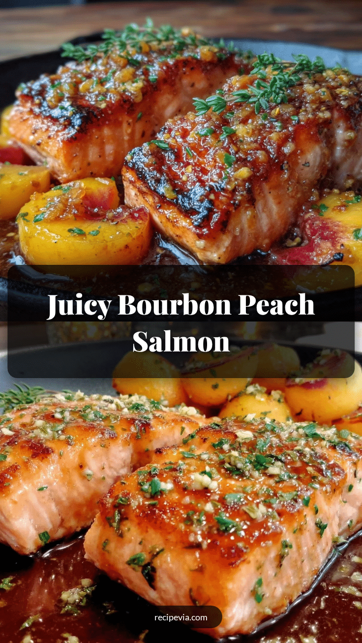 Bourbon Peach Roasted Salmon recipe