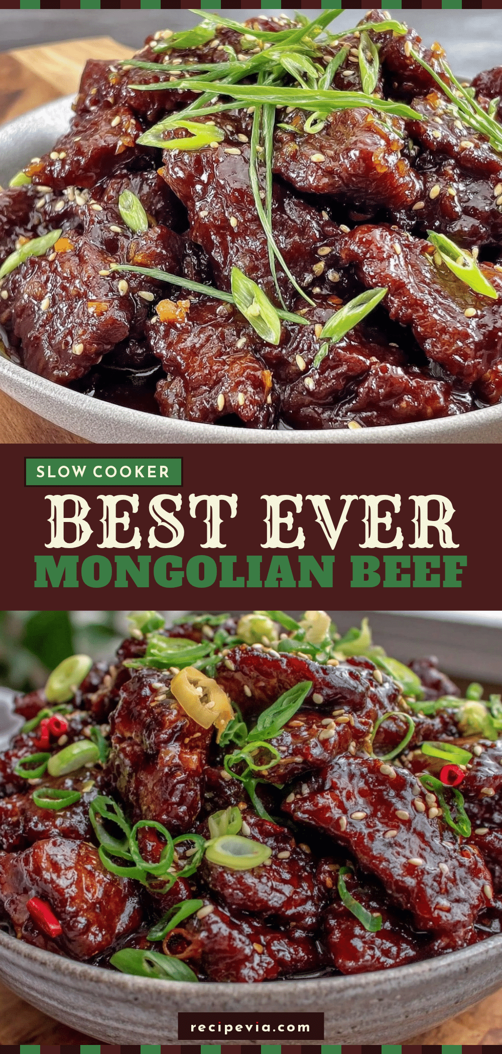 Crockpot Mongolian Beef recipe
