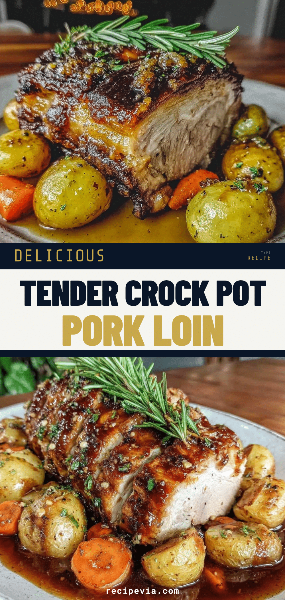crockpot pork loin with potatoes recipe