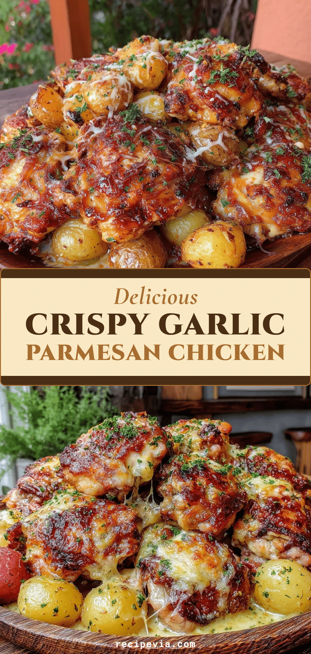 One-Skillet Crispy Chicken Parmesan recipe