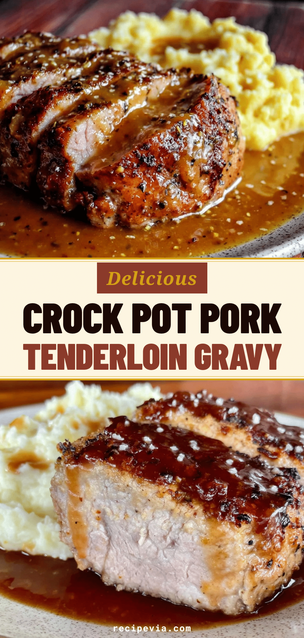 Slow Cooker Mississippi Pork Tenderloin recipe