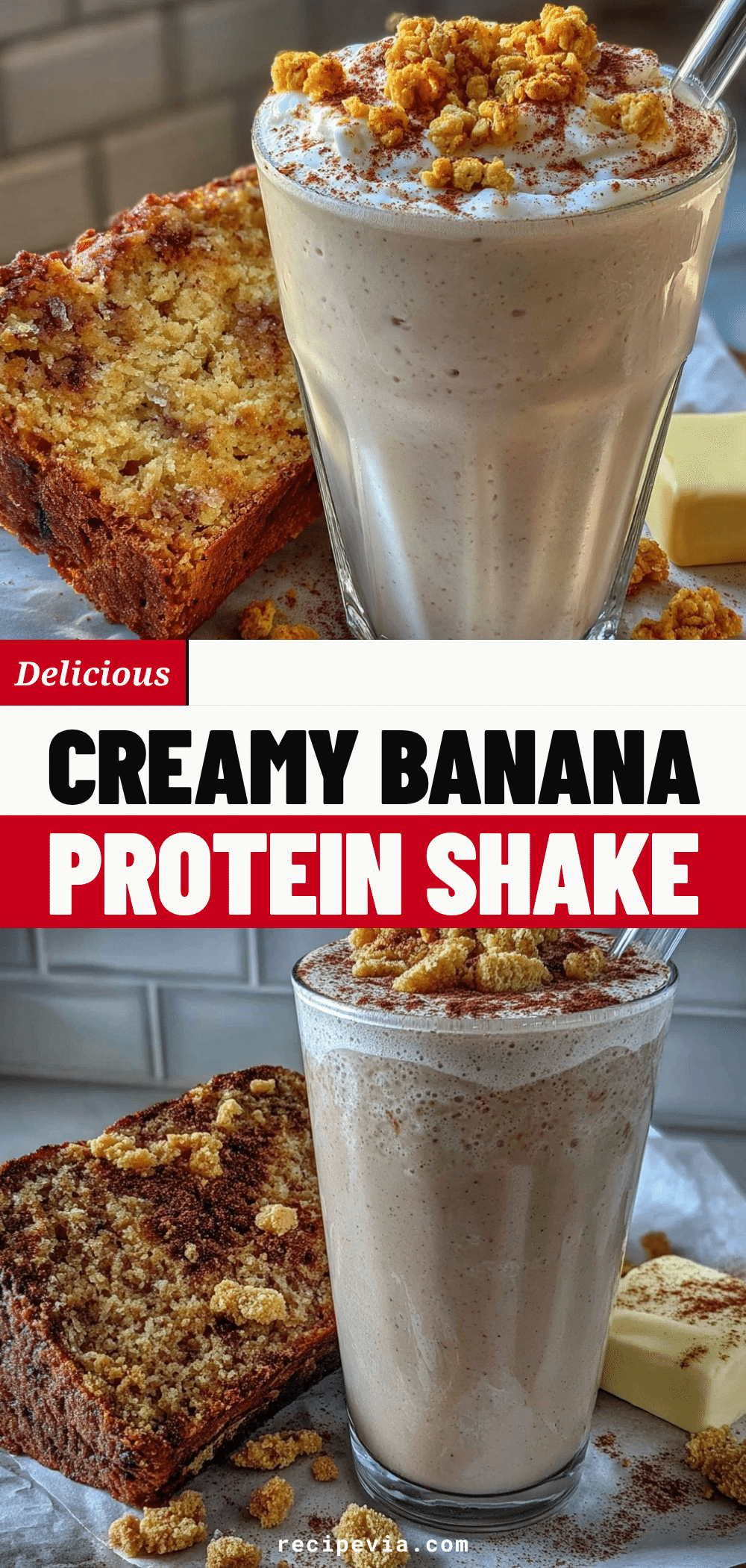 banana bread protein shake recipe