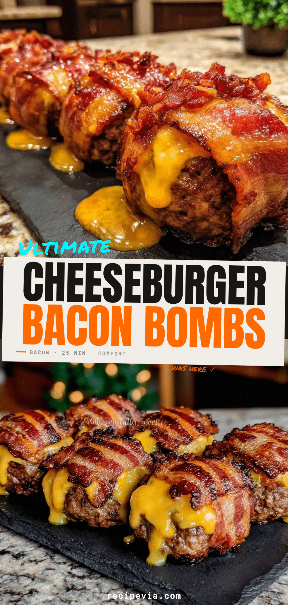 Cheesy Bacon Cheeseburger Bombs recipe