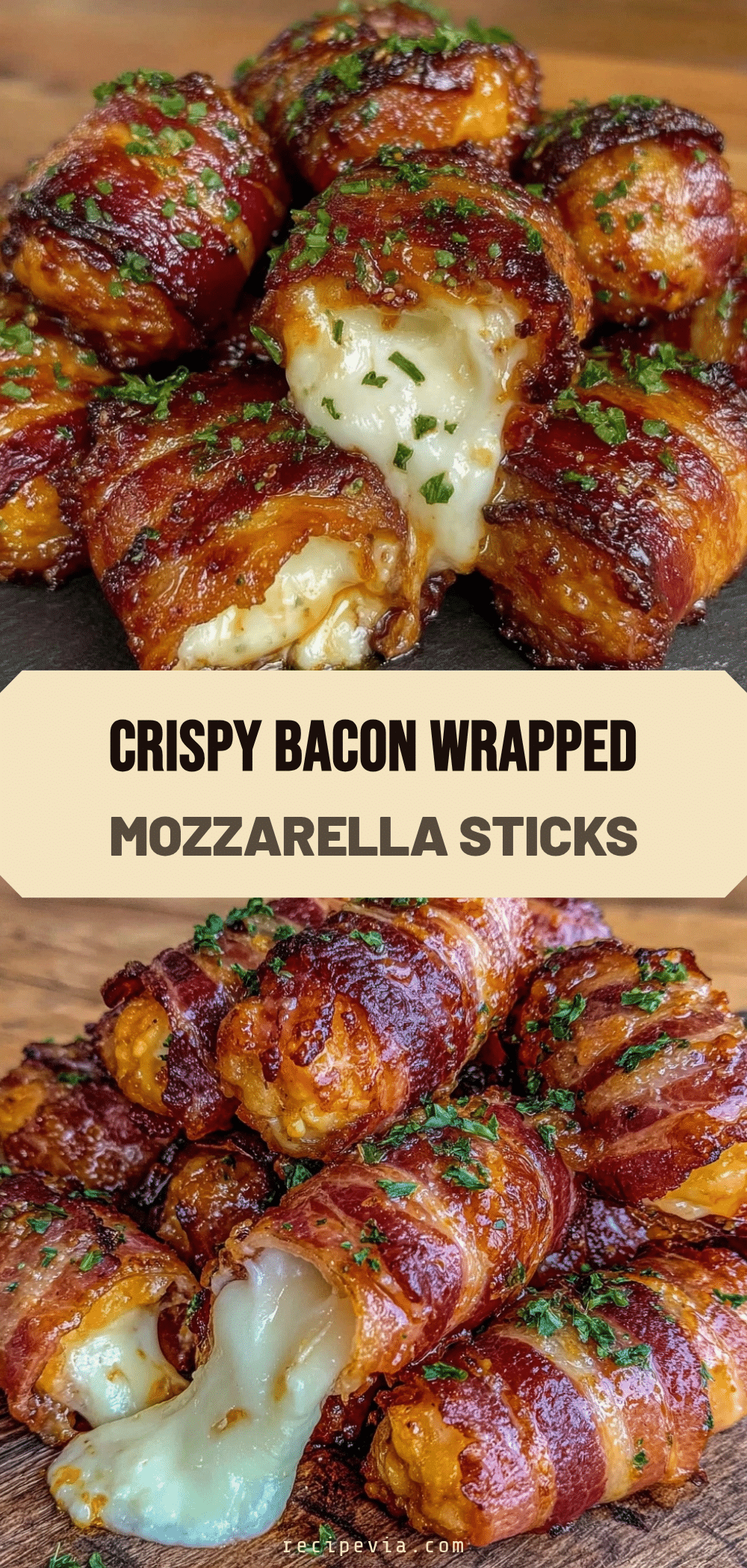 cheesy bacon mozzarella sticks recipe