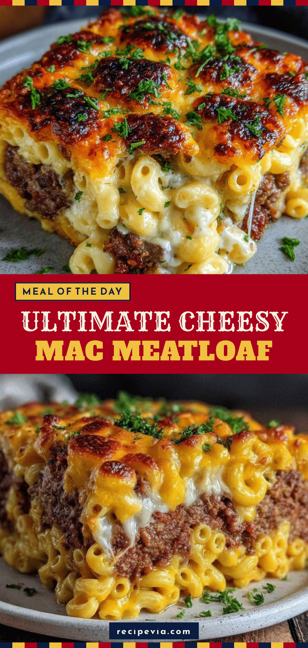 Creamy Mac And Cheese Meatloaf recipe