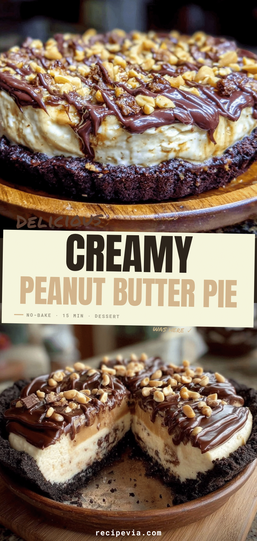 creamy no-bake peanut butter pie recipe