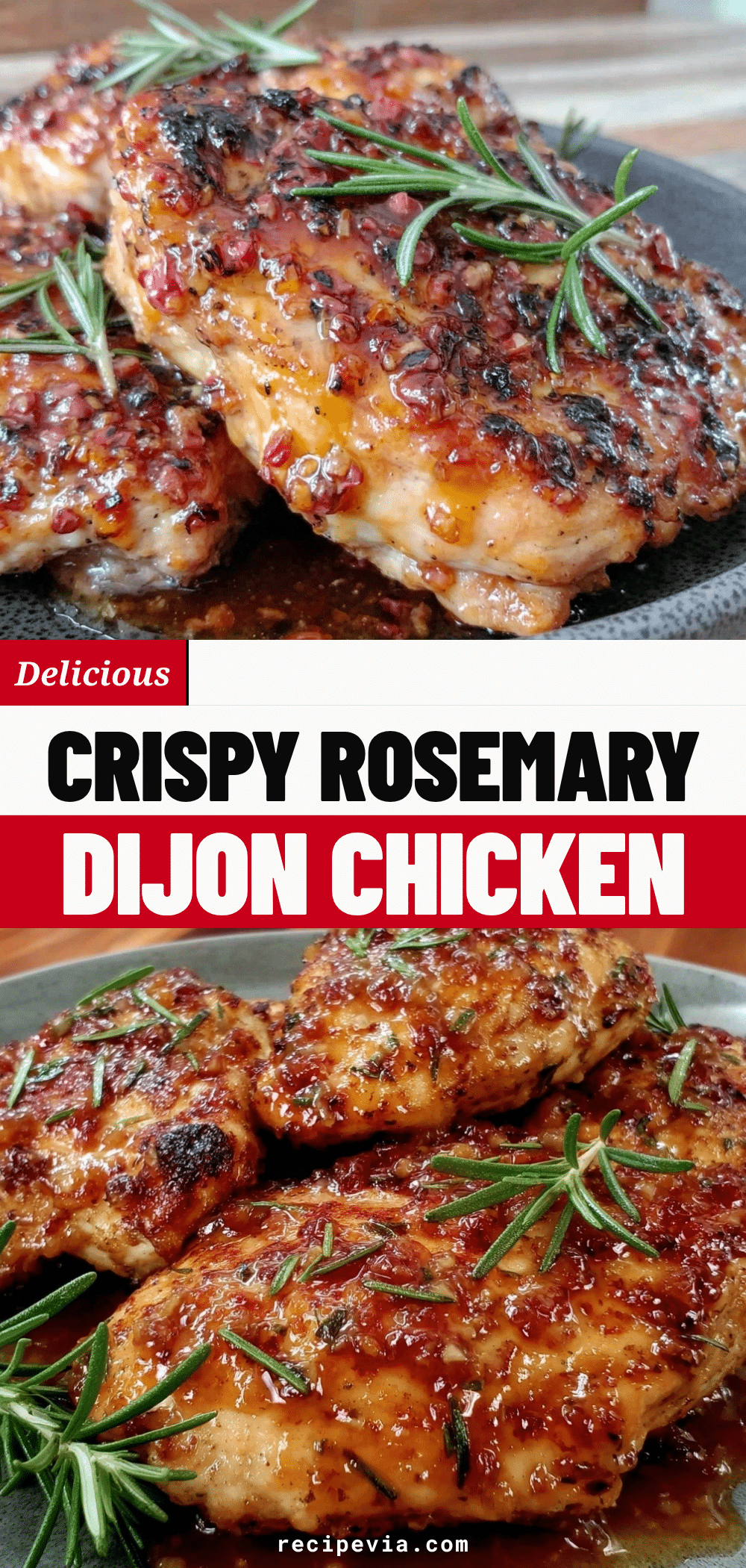 Crispy Rosemary Dijon Chicken recipe