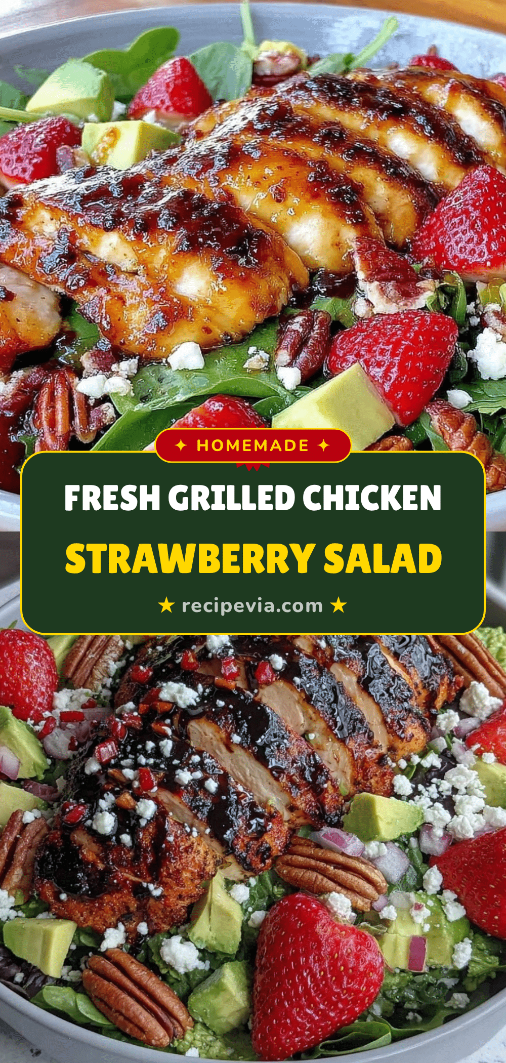 grilled chicken strawberry salad recipe