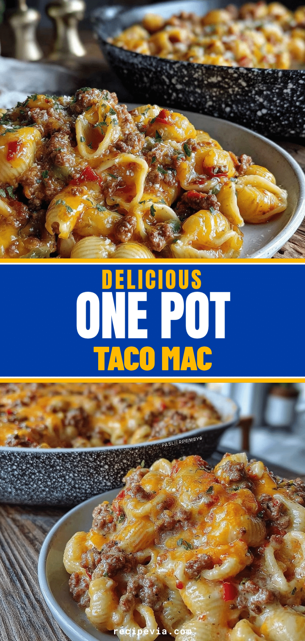 one pot cheesy taco mac recipe