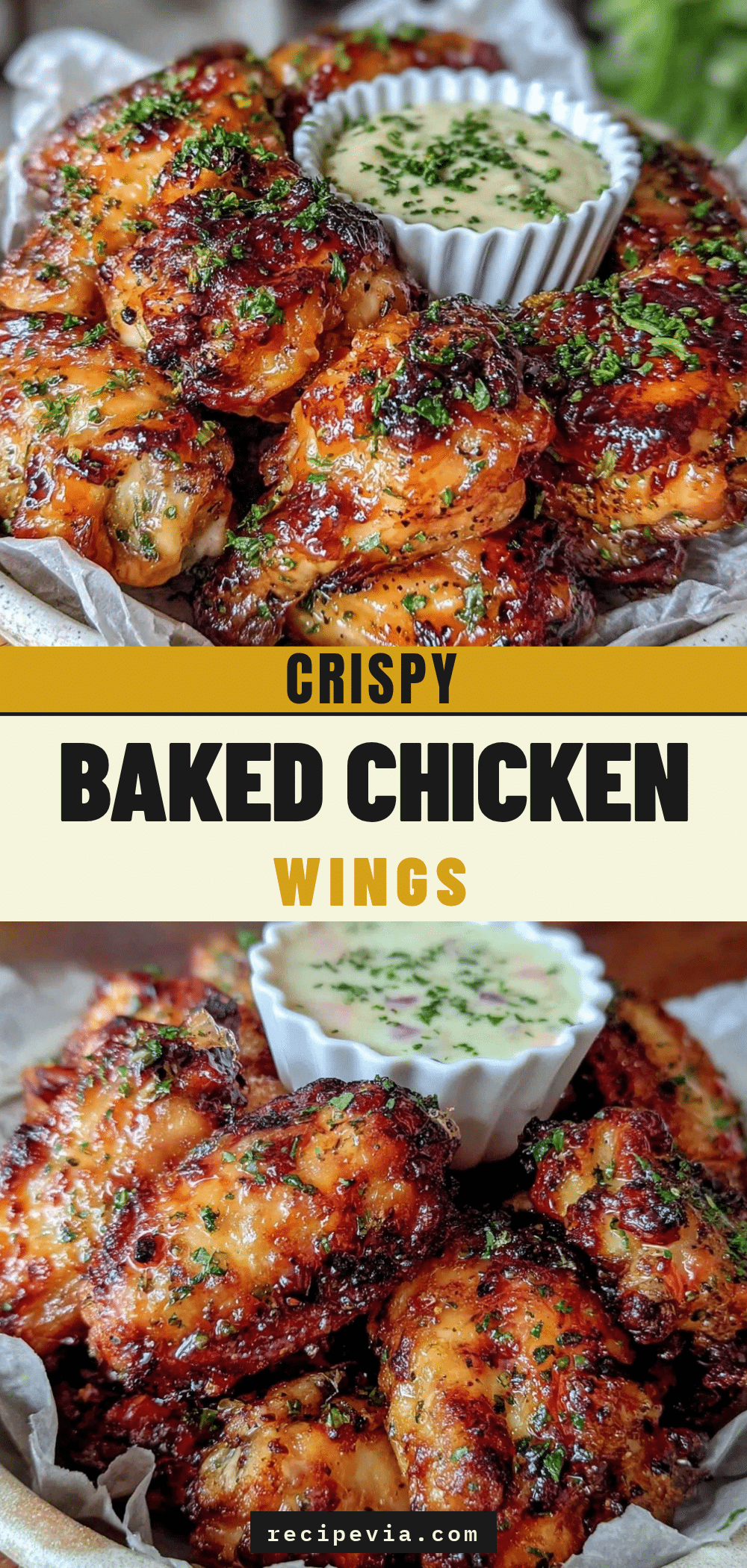 oven baked chicken wings recipe