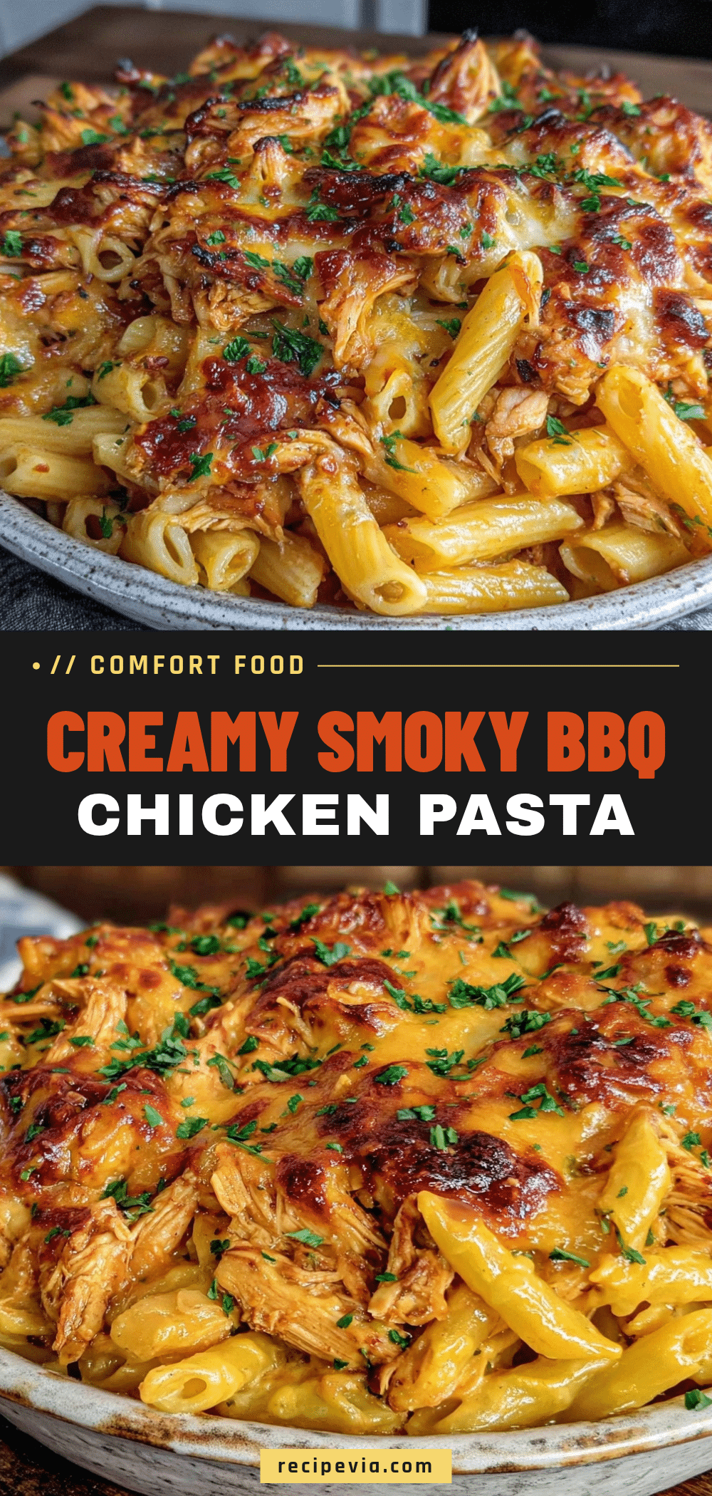 smoky bbq chicken pasta bake recipe