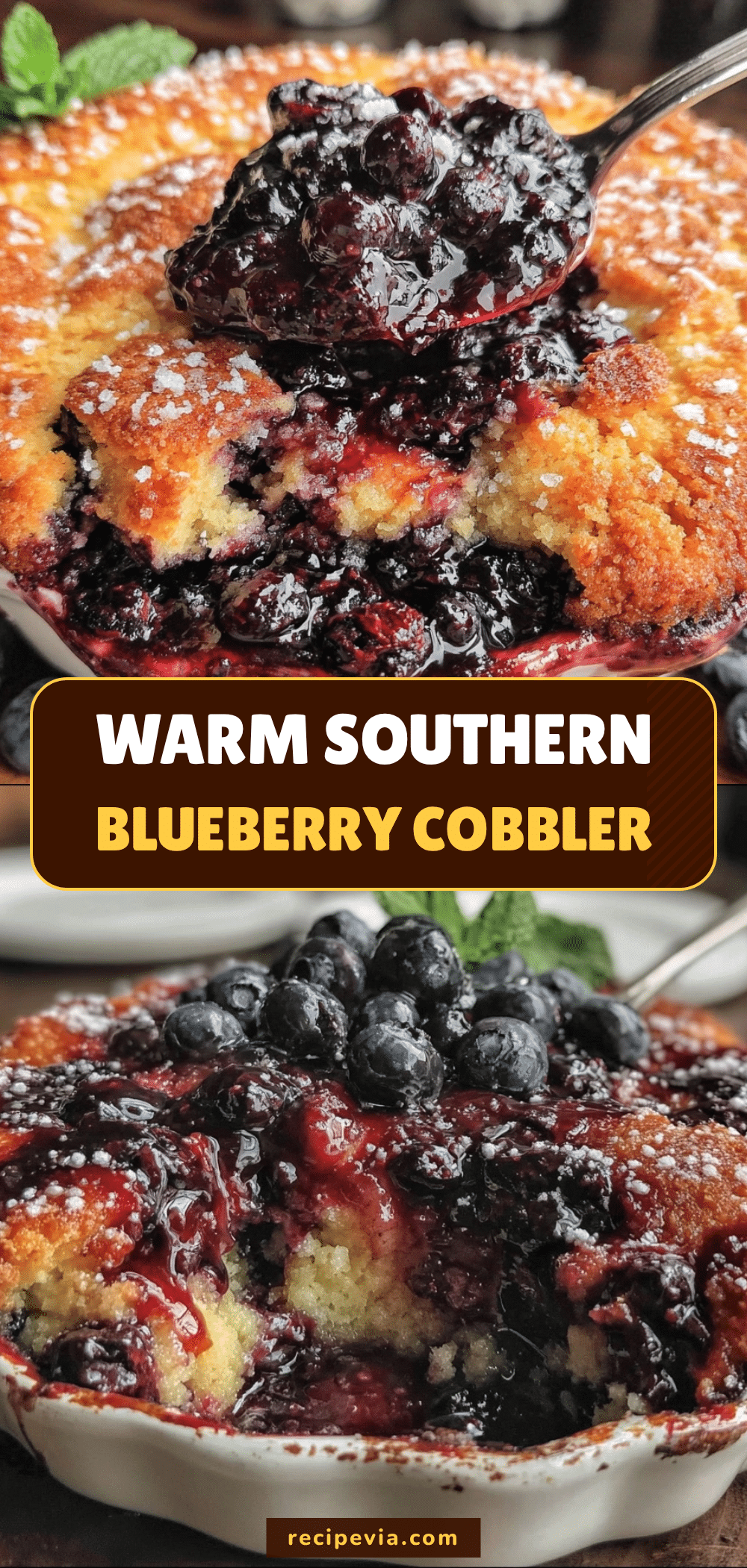 Southern Blueberry Cobbler recipe