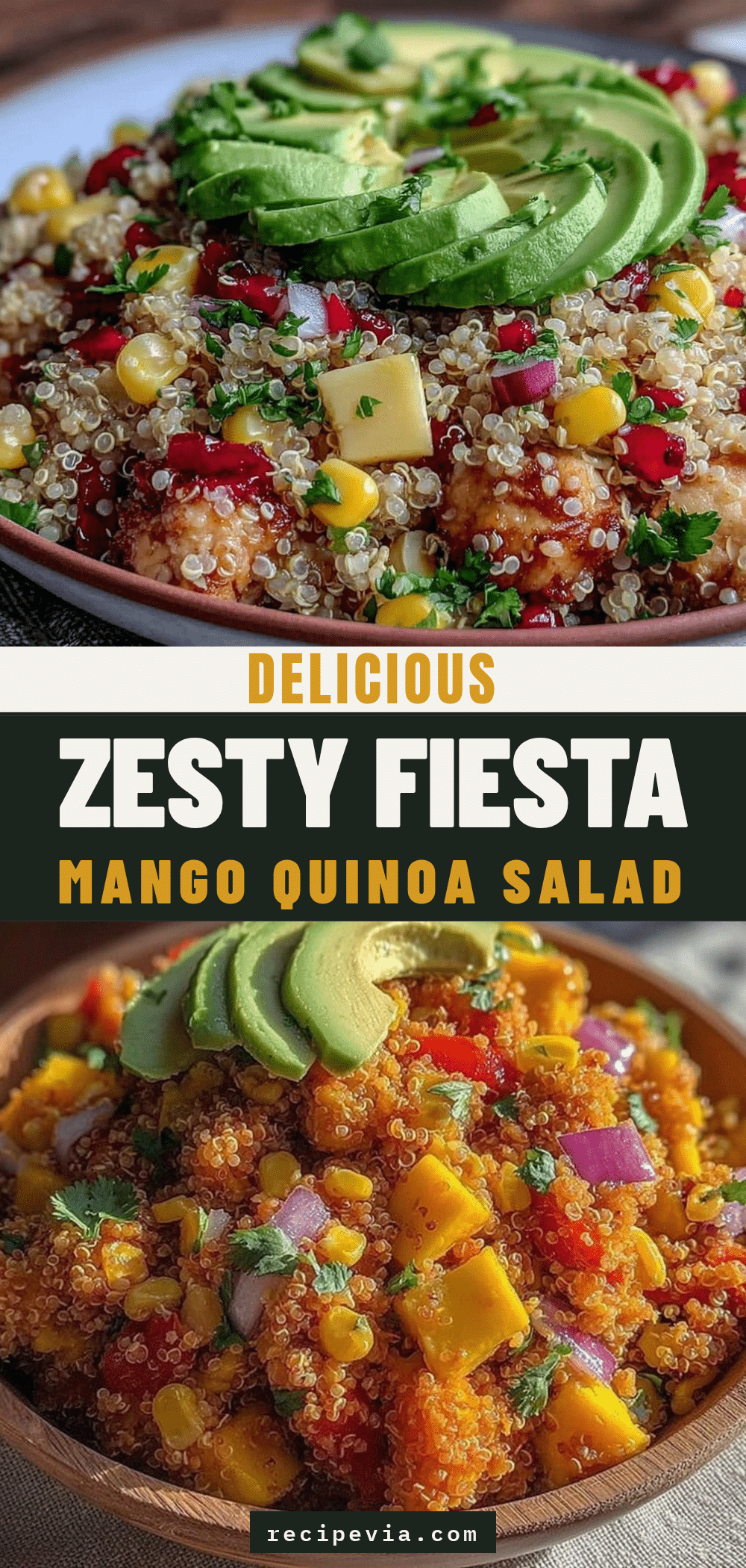 zesty mango quinoa salad recipe